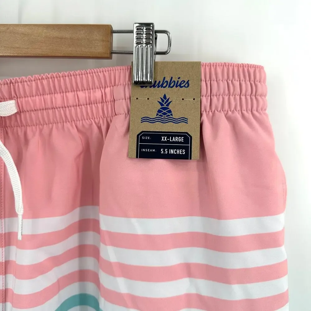 Chubbies The On The Horizons 5.5 Classic Swim Trunk Size XXL
